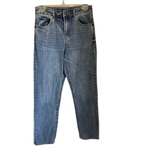 Sincerely Jules Hi Rise Straight Leg Stripped Jeans women's size 5/27